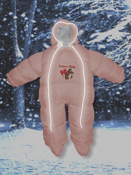 Демисезонные комбинезоны Пуховый комбинезон-трансформер Baby Walk, Зима+ демисезонный, розовый, ТМ Ontario Linen