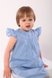 Дитячі плаття Сукня літня для дівчаток 1-4 років, блакитна в дрібні квіточки, Модний карапуз Фото №3