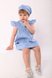 Дитячі плаття Сукня літня для дівчаток 1-4 років, блакитна в дрібні квіточки, Модний карапуз Фото №1
