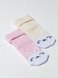 Носочки Носочки детские махровые Зайки, набор 2 шт, розовый, молочный, Мамин Дом Фото №1