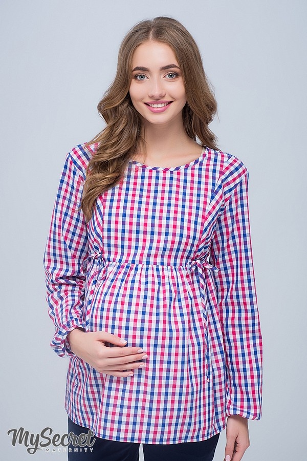 Блузи, сорочки Картата блуза для вагітних і годуючих SHADE NEW, Юла мама