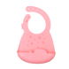 Слюнявчики Силиконовый нагрудник HAPPY MEAL, розовый, ТМ Kinderenok Фото №1