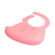 Слюнявчики Силиконовый нагрудник HAPPY MEAL, розовый, ТМ Kinderenok Фото №3