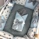 Демисезонные конверты Плед-конверт с одеялом Звезды, серо-голубой, Baby Chic Фото №1