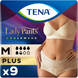 Послеродовые трусики Урологические трусы Tena Lady Pants Plus для женщин Medium, бежевые, 9 шт , Tena Фото №1