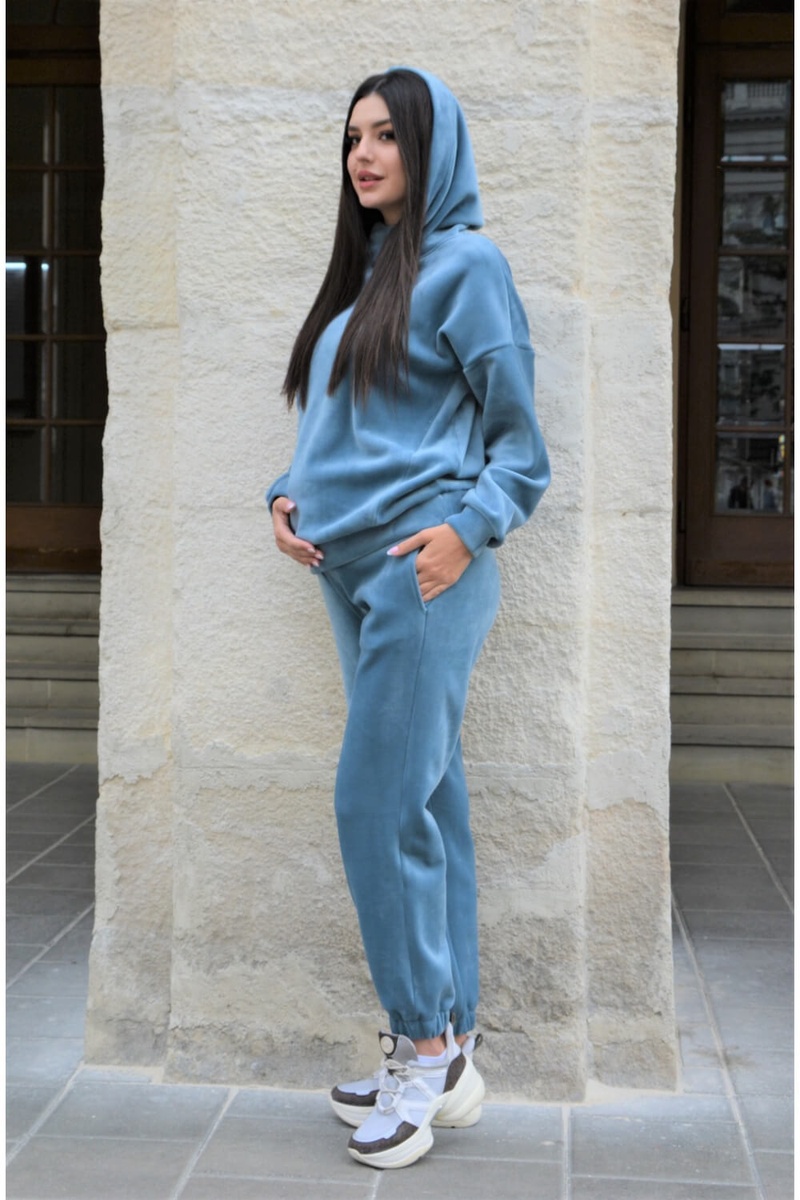 Спортивные костюмы Спортивный костюм для беременных и кормящих мам, голубой, ТМ Dianora