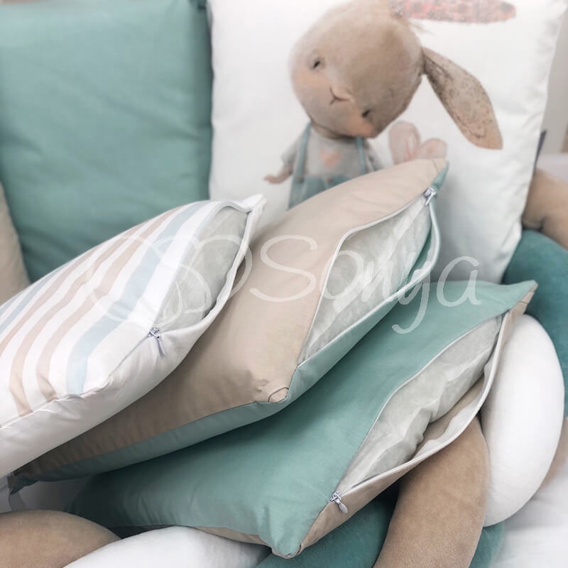 Постелька Комплект постельного белья в кроватку Art Design Ку-ку + бортик коса, 6 элементов, Маленькая Соня