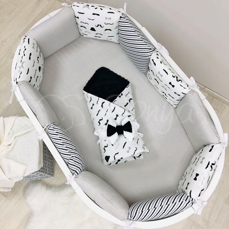Постільна білизна Комплект Baby Design Вуса, 6 елементів, овал, Маленька Соня