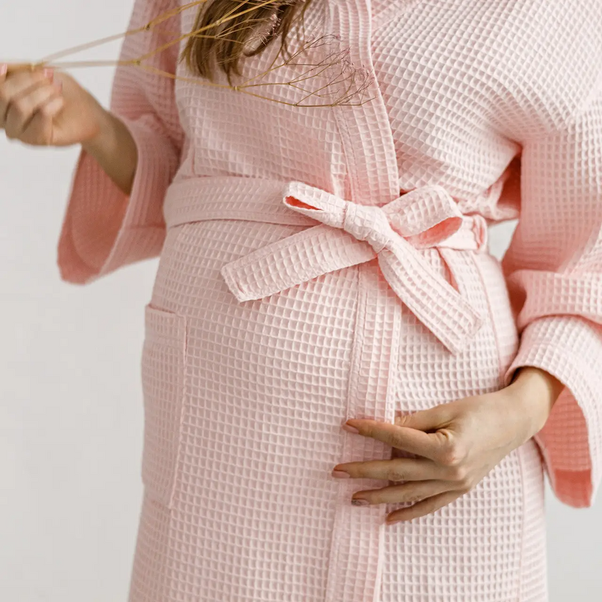 Халаты Халат вафельный для беременных и кормящих мам Mary, розовый, MagBaby