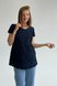 Блузи, сорочки Блуза для вагітних, майбутніх мам, синій, To Be Фото №1
