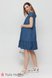 Платья на каждый день Платье для беременных и кормящих мам SHELBY джинсово-синяя с принтом звездочек, Юла мама Фото №2