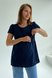 Блузи, сорочки Блуза для вагітних, майбутніх мам, синій, To Be Фото №7