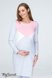 Плаття на кожен день Сукня для вагітних і годуючих DENISE LIGHT, поєднання сірого меланжу з рожевим і молочним, Юла мама Фото №3