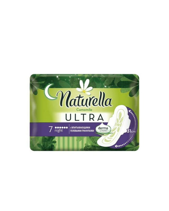 Гігієнічні прокладки Прокладки гігієнічні Ultra Camomile Night, 7шт, Naturella