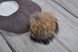 Шапки зимові Шапка-шлем с бубоном из чернобурки, коричневый меланж, MagBaby Фото №3