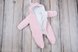Демисезонные комбинезоны Велюровый демисезонный комбинезон, розовый меланж, MagBaby Фото №4