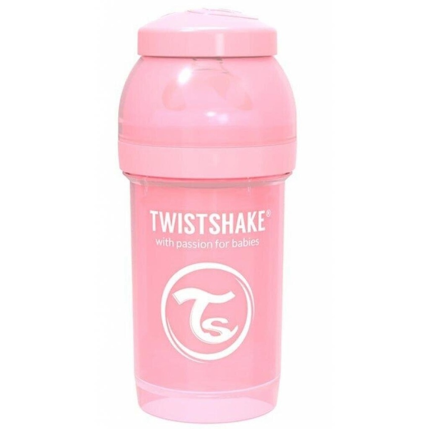 Пляшечки Антиколікова пляшечка світло-рожева 0+ міс., 180 мл, (78249) Twistshake