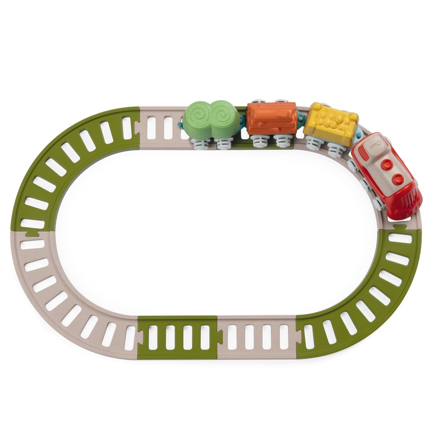 Рольові іграшки Ігровий набір Chicco Eco+ "Дитяча залізна дорога"