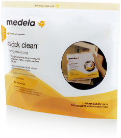 Все для грудного вигодовування Пакеты для стерилизации в микроволновой печи Quick Clean Microwave Bags, 5 шт, ТМ Medela
