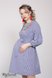 Платья на каждый день Платье-вышиванка для беременных и кормящих LADA, клетка сине-белая, Юла Мама Фото №6