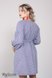 Платья на каждый день Платье-вышиванка для беременных и кормящих LADA, клетка сине-белая, Юла Мама Фото №4
