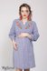 Платья на каждый день Платье-вышиванка для беременных и кормящих LADA, клетка сине-белая, Юла Мама Фото №7