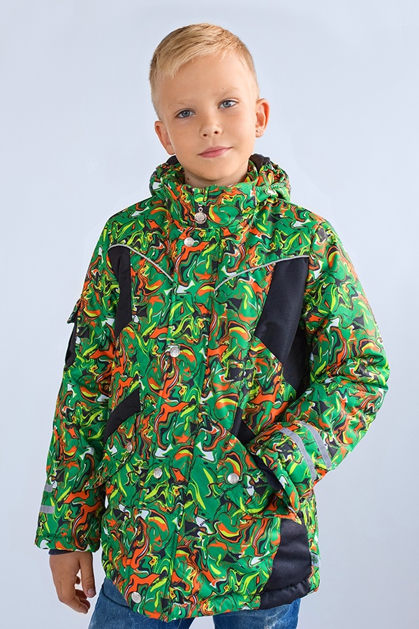 Куртки і пальта Куртка зимова для хлопчика Art green, Модний карапуз