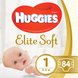 Подгузники Подгузники для новорожденных Elite Soft 1 Mega (3-5 кг), 84 шт, Huggies Фото №1