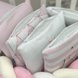 Постільна білизна Бортик і простирадло у ліжечко Art Design Рожева геометрія, 2 елементи, Маленька Соня Фото №5