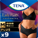 Послеродовые трусики Урологические трусы Tena Lady Pants Plus для женщин Medium 9 шт, черные , Tena Фото №1