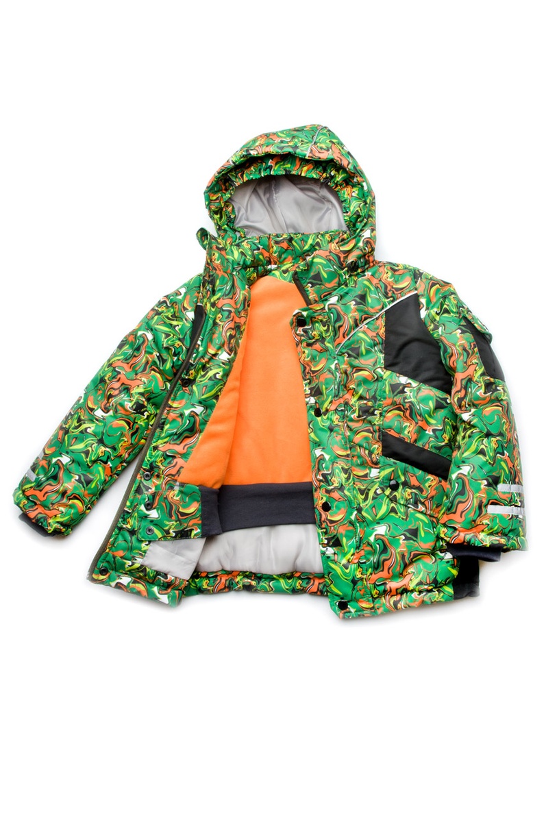 Куртки и пальто Куртка зимняя для мальчика Art green, Модный карапуз