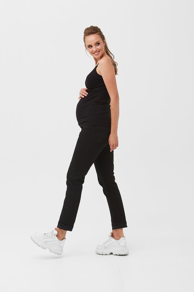 Джинсы Джинсовые брюки для беременных, черные, ТМ Dianora