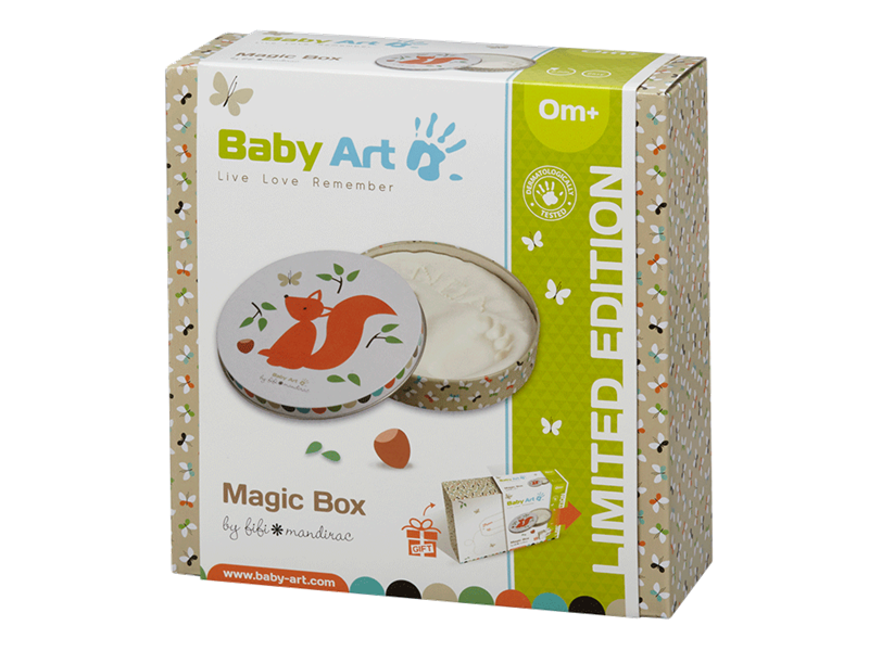 Беби Арт - памятные подарки Магическая коробочка Лисичка с отпечатком, ТМ Baby art