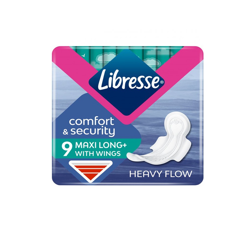 Гігієнічні прокладки Гігієнічні прокладки Libresse Maxi Long Soft 9 шт., Libresse