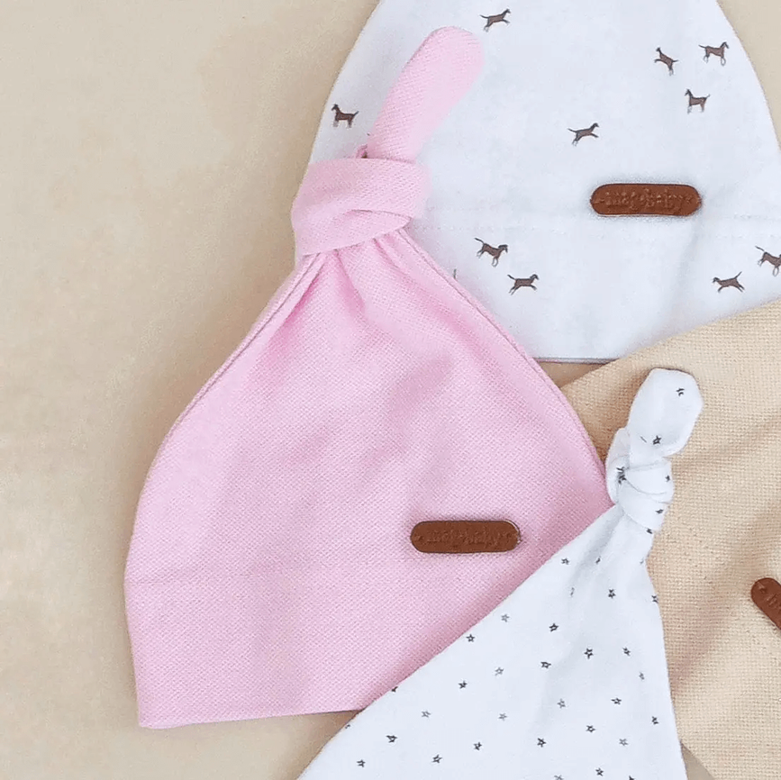 Чепчики, шапочки для новонародженних Шапочка-ковпачок Tony, рожева, MagBaby