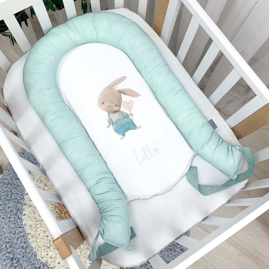 Кокони для новонароджених Кокон Baby Design Ку-ку, м'ятний Маленька Соня