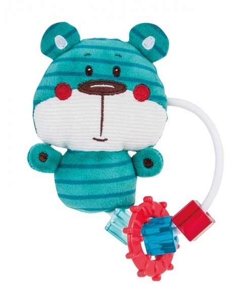 Прорізувачі Іграшка-прорізувач плюшева Лісові друзі, синій ведмедик, Canpol babies