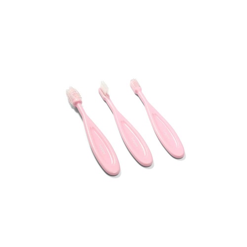 Набор зубных щёток, 3 шт, розовый, BabyOno, Розовый