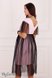 Платья на каждый день Праздничное платье DOROTIE для беременности и кормления, нежно-розовый с черным фатином, Юла Мама Фото №5