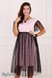 Платья на каждый день Праздничное платье DOROTIE для беременности и кормления, нежно-розовый с черным фатином, Юла Мама Фото №6