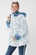 Куртки для вагітних Куртка для вагітних зі вставкою, блакитна з білим, ТМ Dianora Фото №3