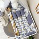 Постелька Комплект постельного белья в кроватку Happy night Львенок с машинкой, синий, 6 элементов, Маленькая Соня Фото №2