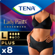Послеродовые трусики Урологические трусы Tena Lady Pants Plus для женщин Large, 8 шт, черные , Tena Фото №1
