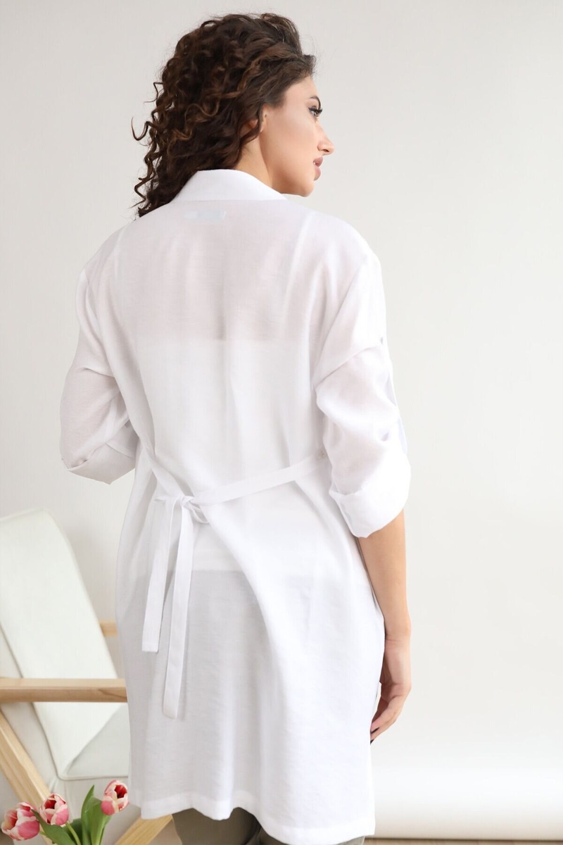 Блузи, сорочки Блуза (рубашка) для вагітних і годуючих мам 1268707 білий, To be