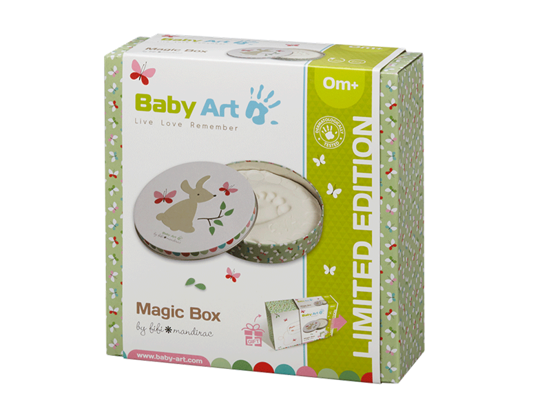 Беби Арт - памятные подарки Магическая коробочка Кролик с отпечатком, ТМ Baby art