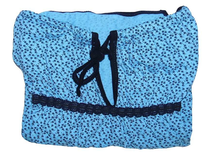 Ночнушки для годування Нічна сорочка в пологовий будинок Viola Bright Blue, Укртрікотаж