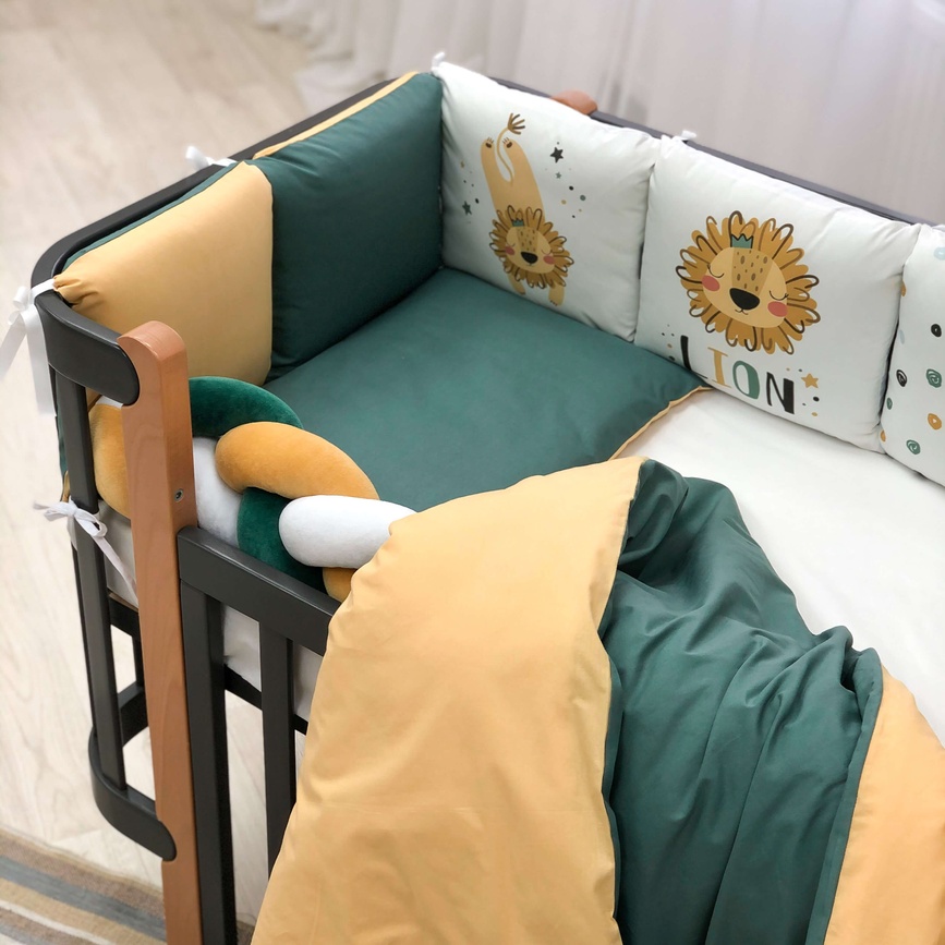 Постільна білизна Комплект постільної білизни в ліжечко Art Design Лев, стандарт, 6 елементів, Маленька Соня