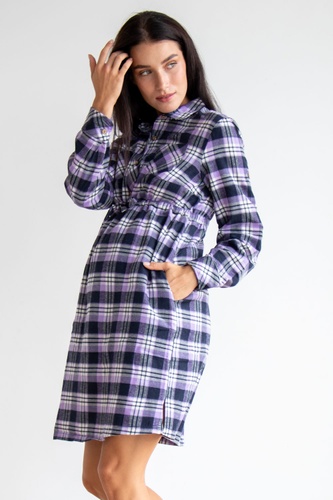 Платье для беременных и кормящих мам , фіолетовый, To Be, Фиолетовый, 42