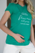 Футболки для беременных Футболка для беременных, будущих мам, зеленый, To be Фото №3