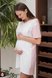 Ночнушки для кормления Ночнушка-футболка для беременных и кормящих мам YASMIN, розовый меланж с молочным, Юла Мама Фото №1